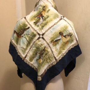 Vintage Gucci Ducks Foulard silk scarf
